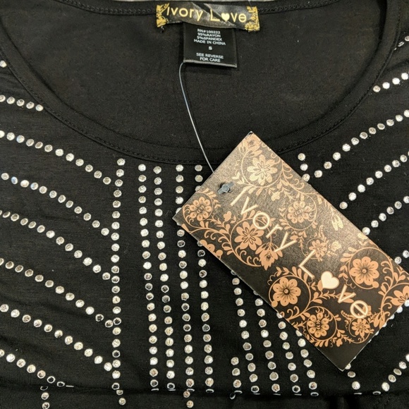 High Low Glitter Sparkle Flowy Tunic Top - Picture 5 of 5